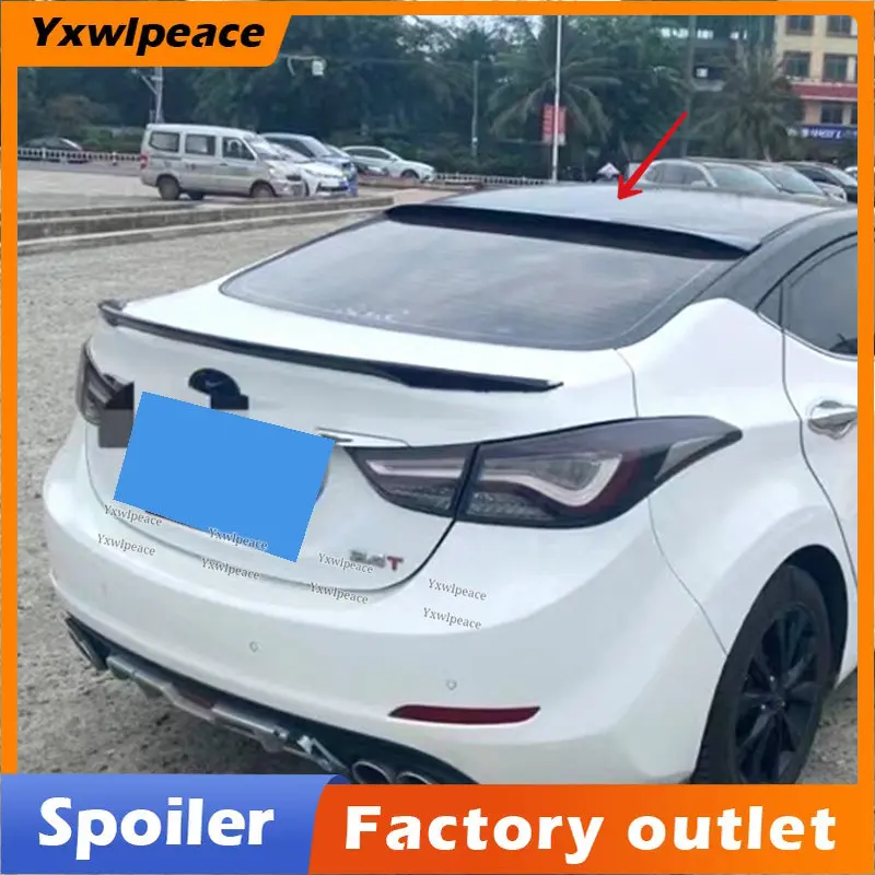 

For Hyundai Elantra 2012 2013 2014 2015 Spoiler ABS Material Unpainted Color Rear Window Roof Spoiler Car Accessories