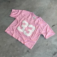 Y2K Mesh #33 Jersey Quick Dry TShirt Breathable Streetwear Men Women Oversized College SportWear Unisex Football Training Tshirt 2
