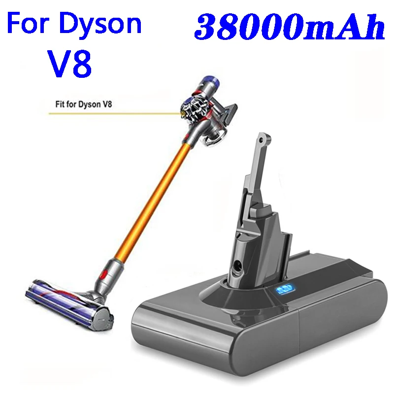 2023 dyson v8 battery 38000mAh 21.6V Battery For Dyson SV10 Battery