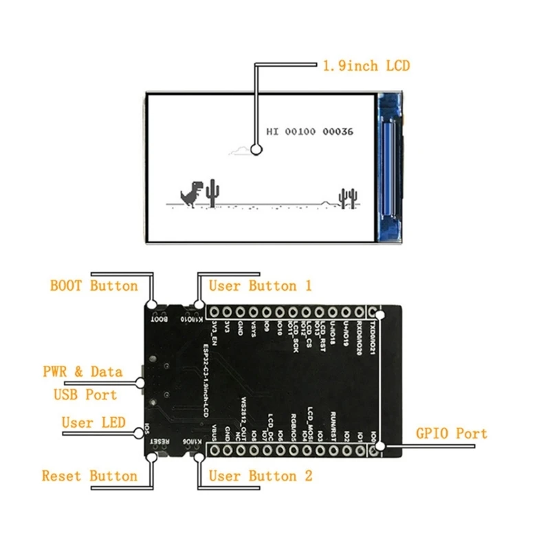 Wifi    ESP32 1.9ġ TFT LCD ÷ ST7789 )