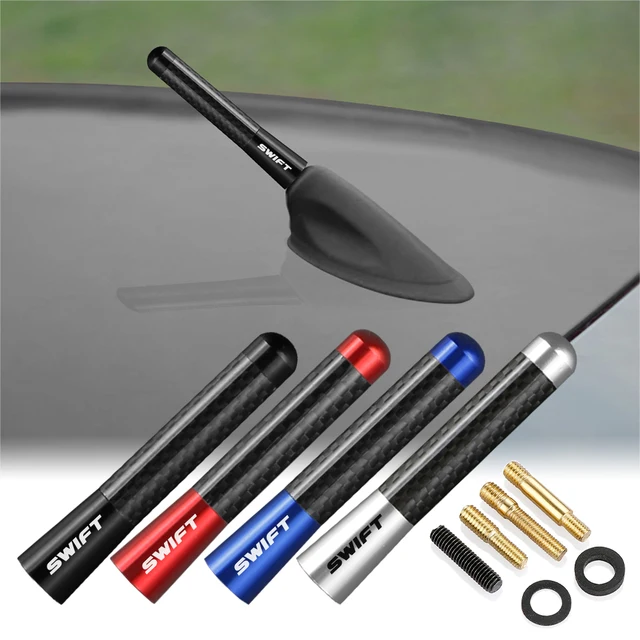For Suzuki Swift Sport zc33s zc31s zc72s Accessories 2008-2023 8/12cm Carbon Fiber Auto Roof Short Antenna Car FM Radio Antenna