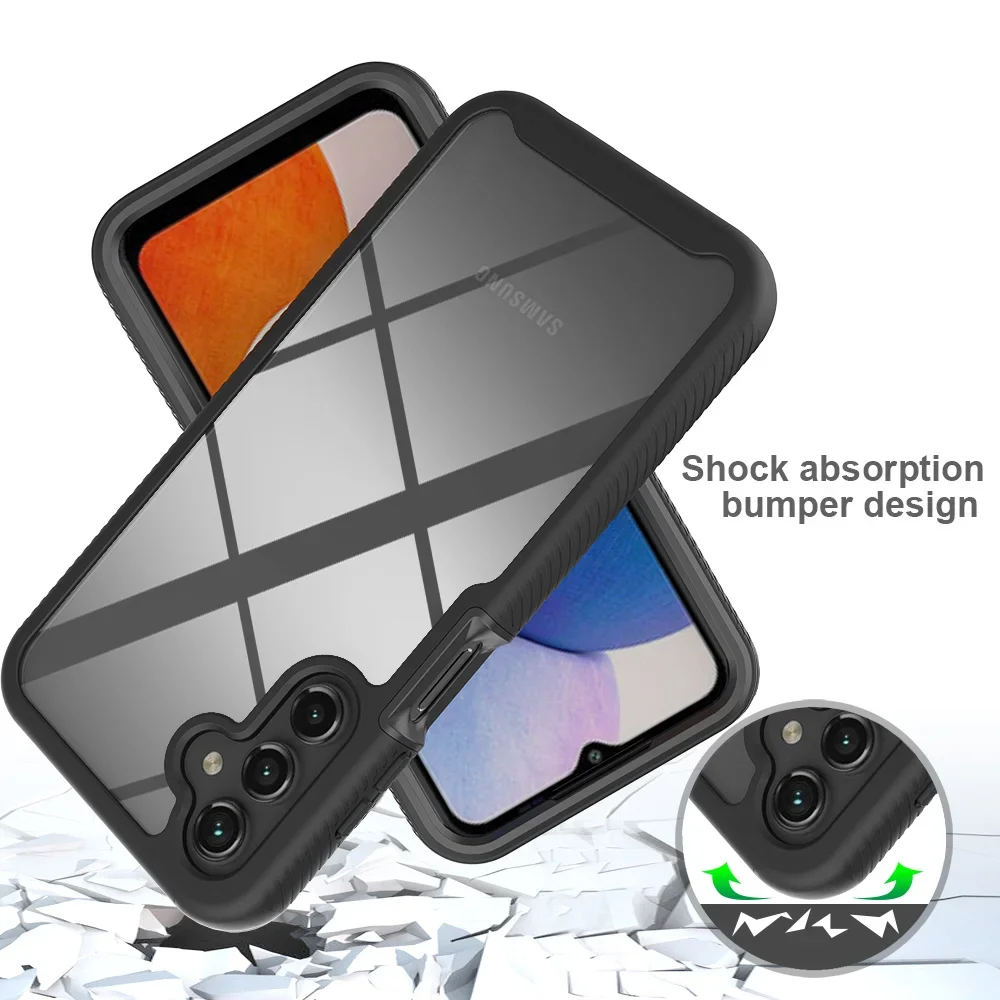 Hybrid Rugged Armor Shockproof Phone Case with TPU Plastic Back Cover