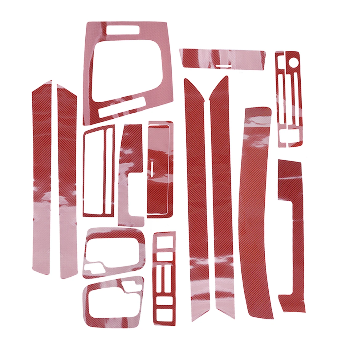 

Стильная Красная Наклейка для панели приборной панели из углеродного волокна 5D, подходит для BMW 3 серии E46 1998-2005