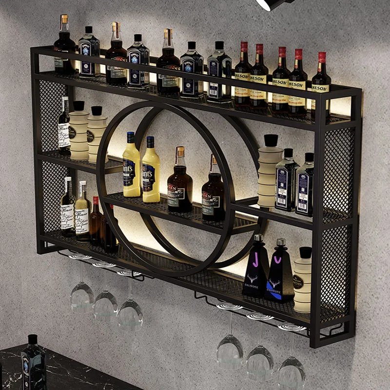 

Buffet Mounted Wine Cabinets Whisky Storage Unique Commercial Bar Cabinet Modern Restaurant Stojak Na Wino Kitchen Furniture