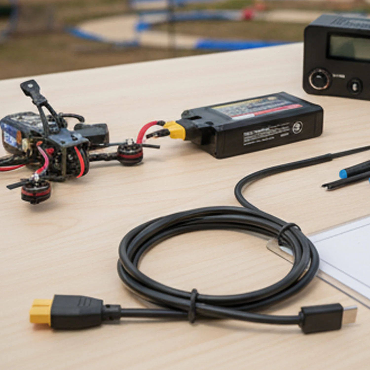 Câble Type C vers XT60 100W 100cm pour Chargeur Drone