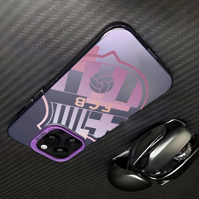 Fan Football Badge Frosted Acrylic Hard Phone Case