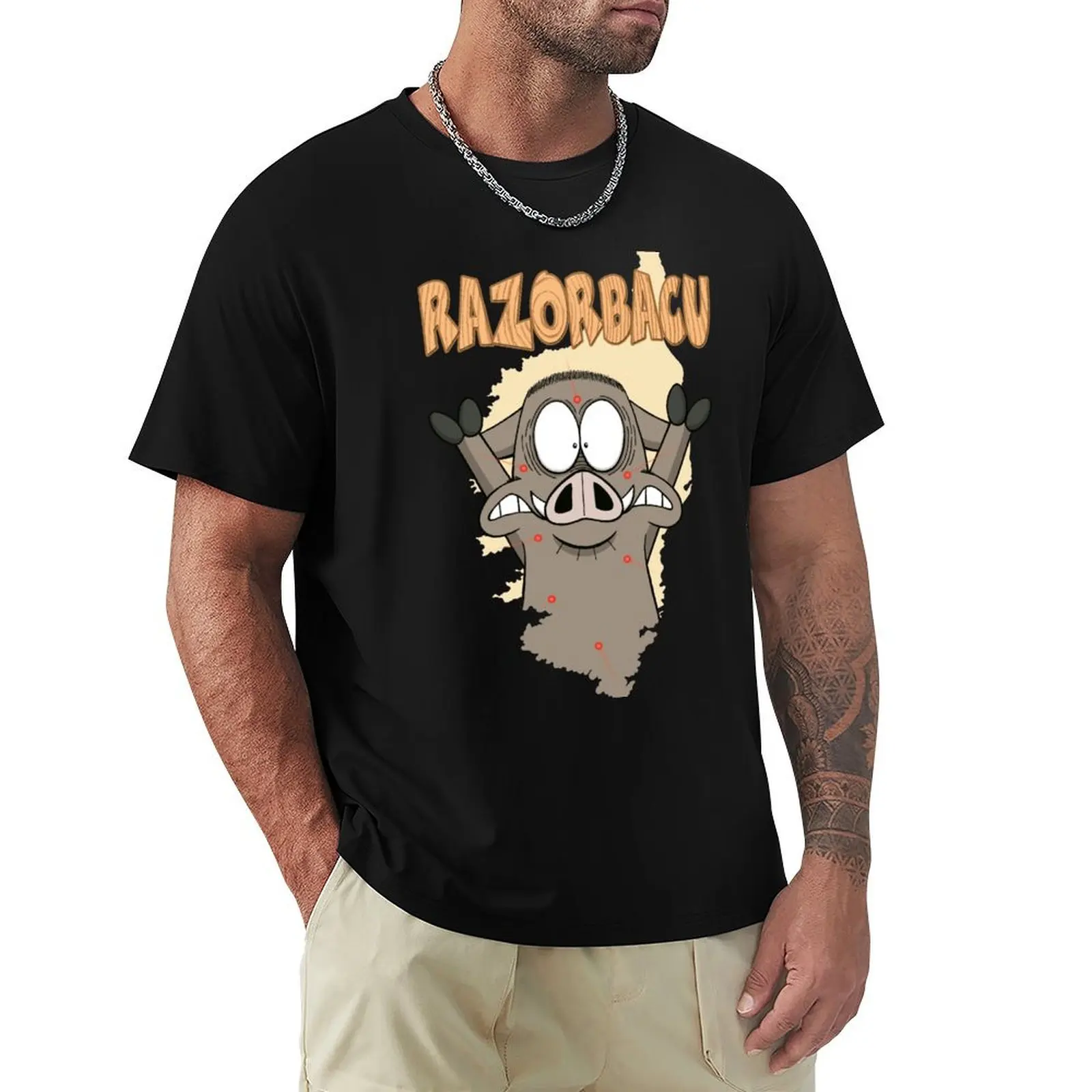 

Scary Razorbacu T-Shirt plus size tops essential t shirt quick-drying quick drying mens graphic tshirts
