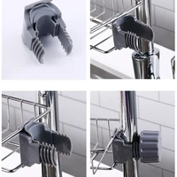 Kitchen Stainless Steel Sink Drain Rack Sponge Storage Faucet Holder Soap Drainer Shelf Basket Organizer Bathroom Accessories 5