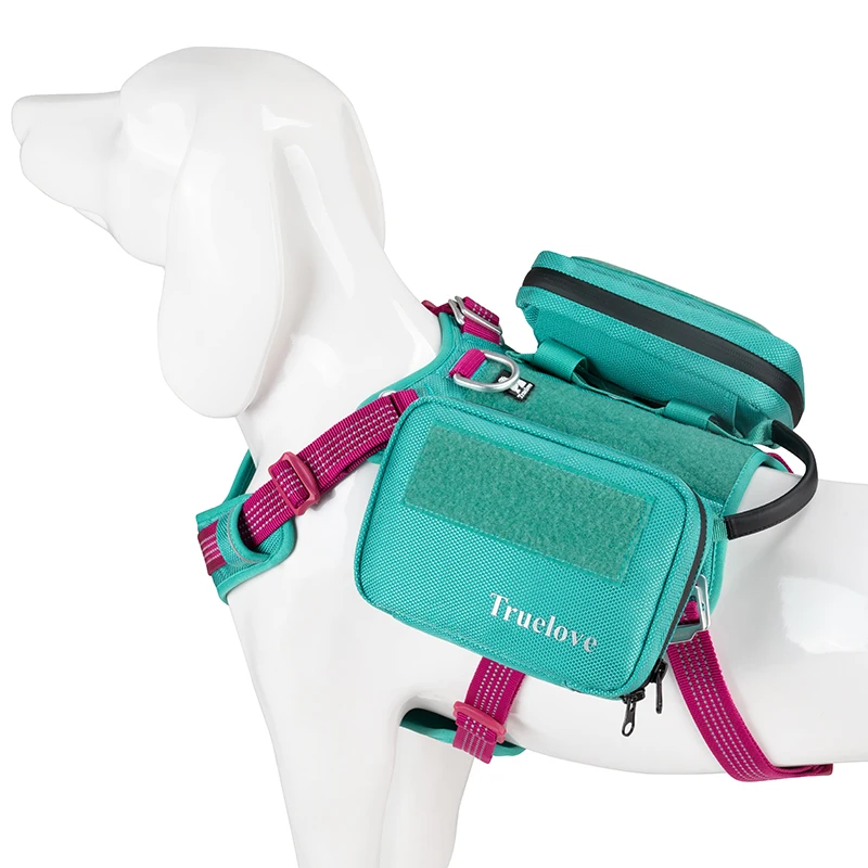 Truelove Dog Vest Harness Saddle Bag Backpack Pouch Service Dog In Training Quality Saddlebag Tactical Dogs Vests TLB3011