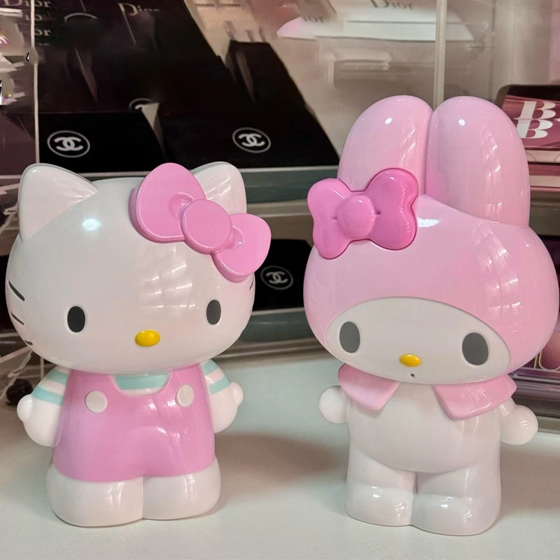 Anime Hello Kitty Pen Holder Melody Makeup Brush Storage KT Cat Holder Desktop Decorative Storage Bucket Birthday Ornament Gifts 2