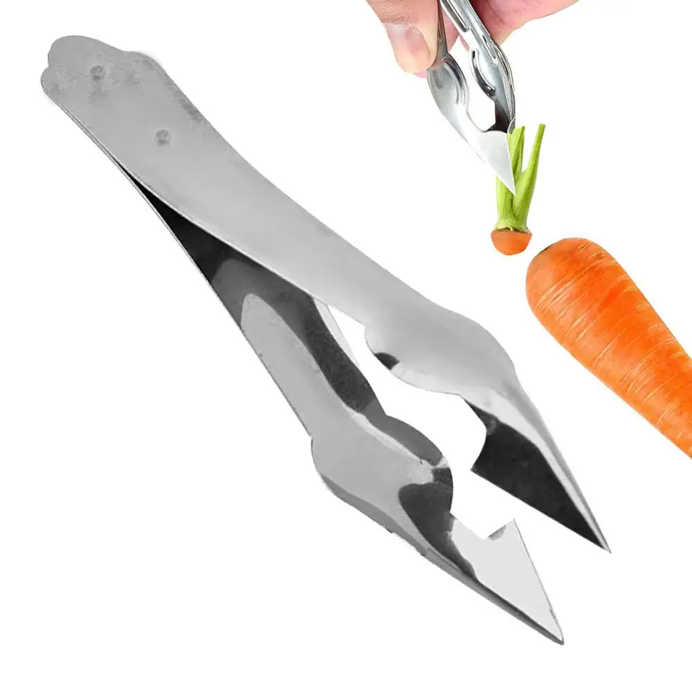 Edelstahl-Erdbeer-Huller-Ananas, der den Stiel und die Augenklammer von Gemüse und Obst entfernt. Nützliche Dinge für die Küche – Detail 9
