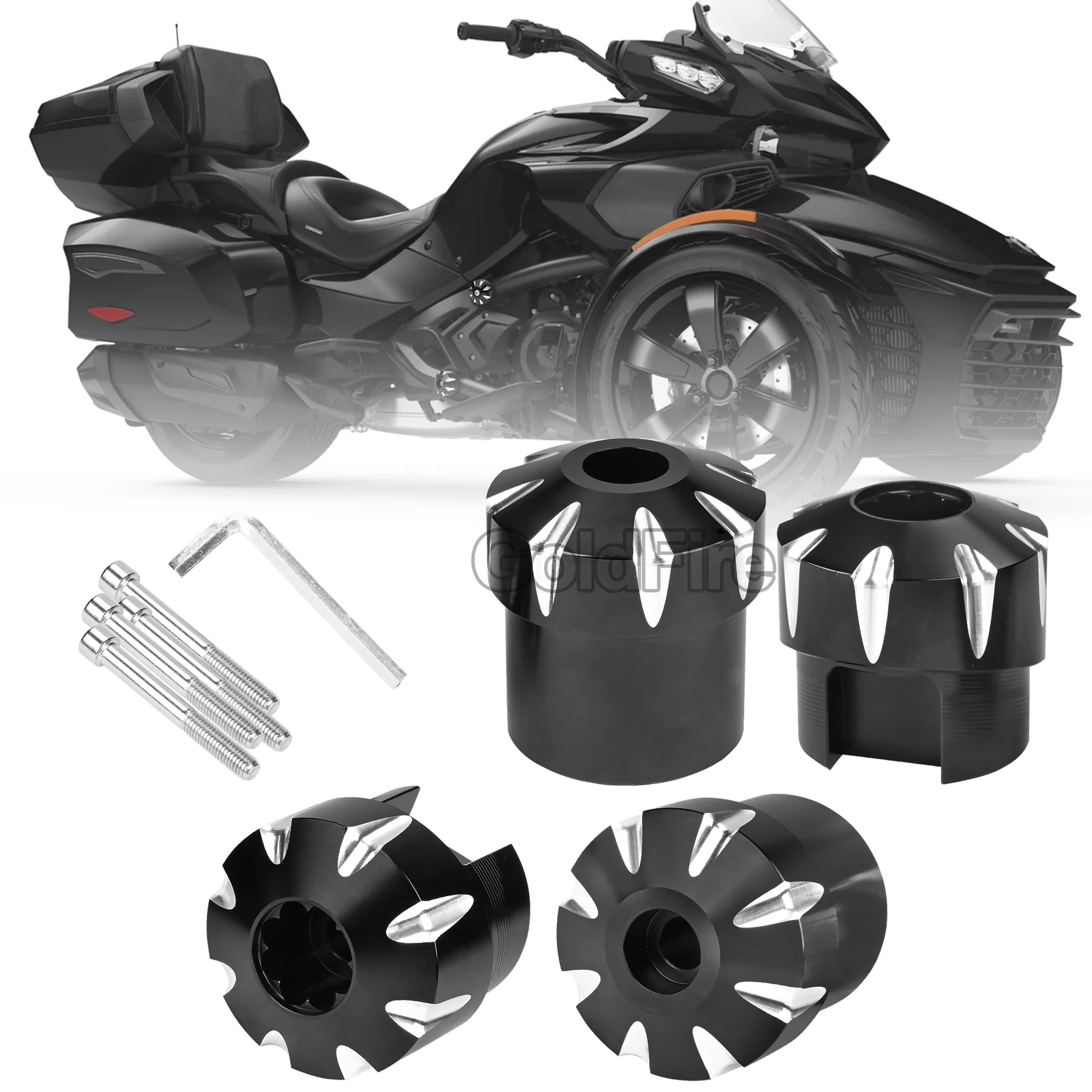 

Колпачки для отверстий для рамы мотоцикла, Заглушка для Cam-Am Spyder 2010-2023 F3-S,F3 Limited, Spyder F3 Limited Speceal Series