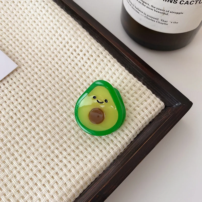 Formell: Mini-Acetat-Clip, süße Frucht-Haarspange, oberer Clip mit hochwertigem Gefühl, seitlicher Clip für zerzauste, Haar-Accessoire – Detail 7