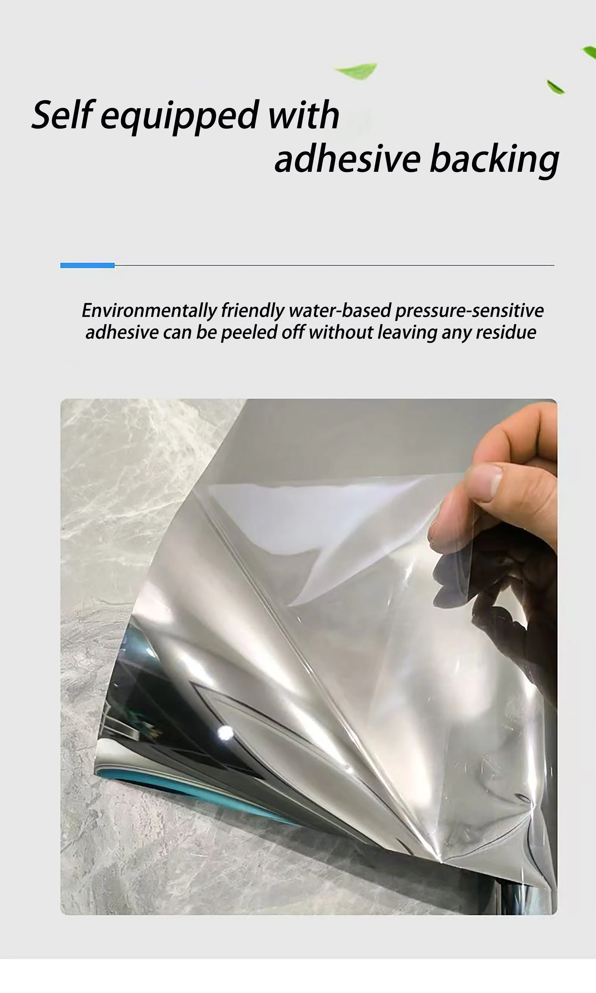 Large size one-way mirror window film anti peeping, sun protection, UV protection glass sticker self-adhesive window film - Image 3