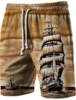 Men's Beach Pants Corsair 3D Printed Shorts Men's Summer Breathable Shorts Fitness Street Shorts Men's Ropa Hombre 1