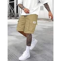 Men's Casual Loose Fit Shorts with Large Pockets - Cool and Comfortable for Work or Sports (YELLOW5)