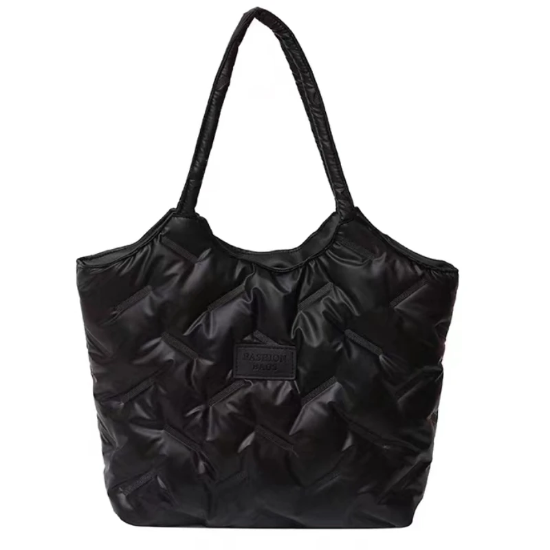 

New shoulder bag large capacity cotton down autumn and winter casual women's all-match beautiful fashion bag Women's bag