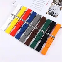 Bracelet en caoutchouc pour montre Omega X Swatch Moonswatch, extrémité incurvée universelle 20mm 22mm, étanche, sans écart, pour femmes et hommes 2