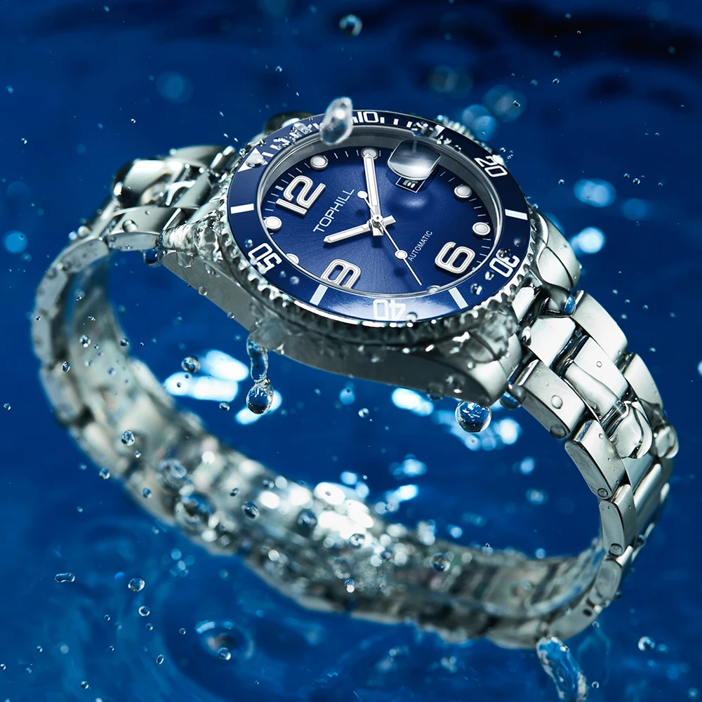 TOPHILL Men's Watches Brand Luxury Automatic Watch For Men 30M Waterproof Mechanical Wristwatch