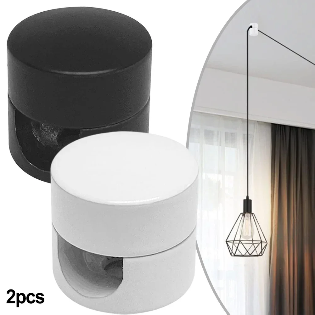 2PCS Ceiling Lights Cable Holder Mounting Wall Ceiling Pins Textile Cables Screw Expansion Tube Light Accessories lamp holder lamp bulb holder lamp base