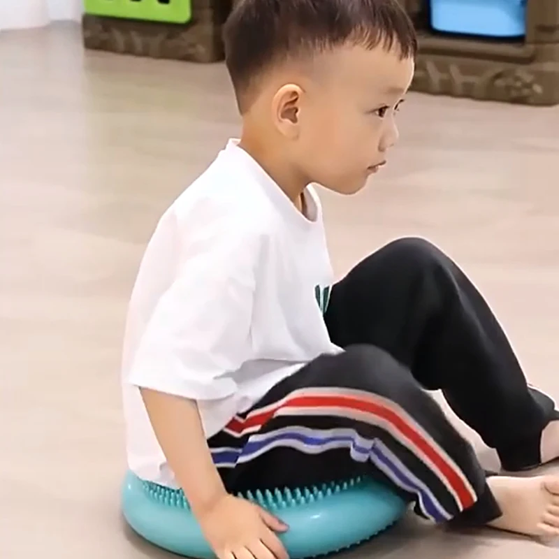 Montessori Children Toys PVC Balance Stone Inflatable Cushion Sensory Integration Training Tactile Sensing Party Social Games