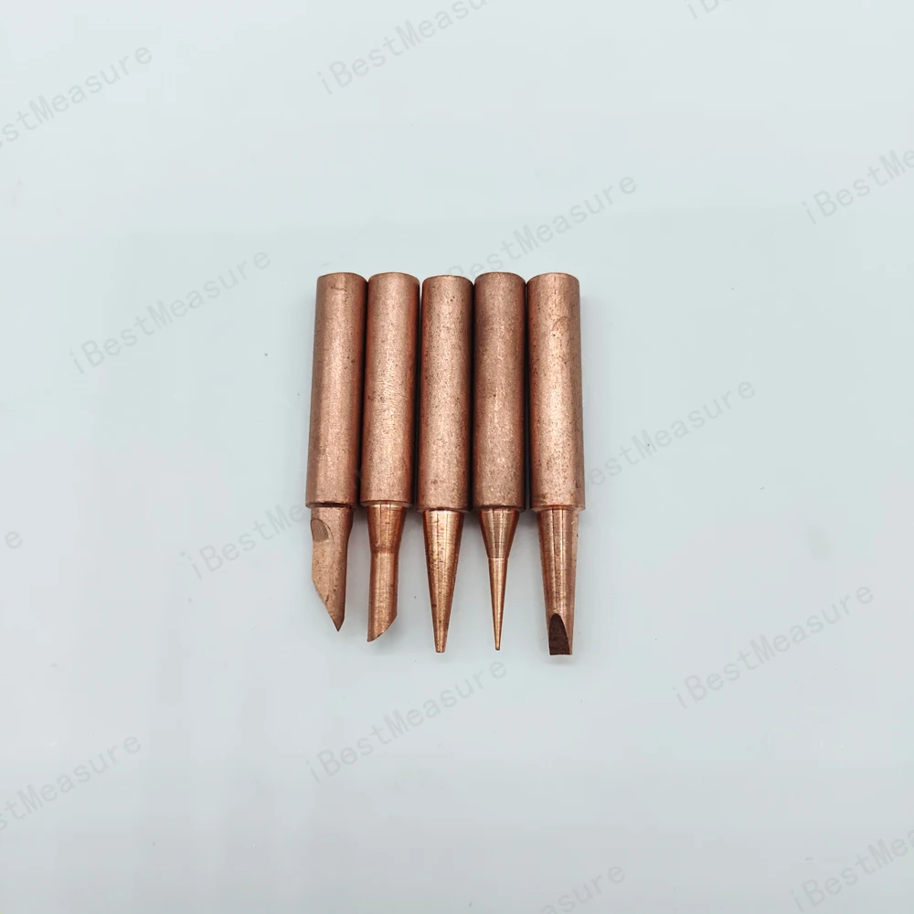 1/5pcs 900M-T Pure Copper Soldering Iron Tip Lead-free Solder Tips Welding Head BGA Soldering Tools Branding Iron best soldering iron