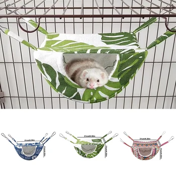 Ferret Hammock for Cage ,Guinea Pig Hideout Mouse Hammock Ferret Bed,Hamster Bed, Hanging Hammock,Warm Bed for Ferret,Chinchilla 1