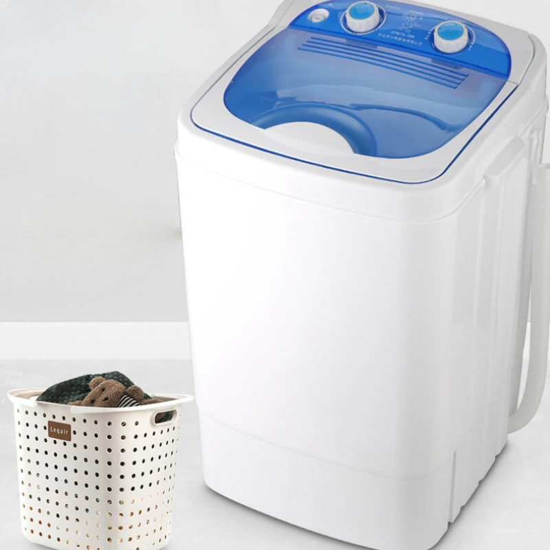 7.0kg Single-cylinder UV Purple Light Mini Clothes Washer with Dehydration Semi-automatic Washing Machine with Drain