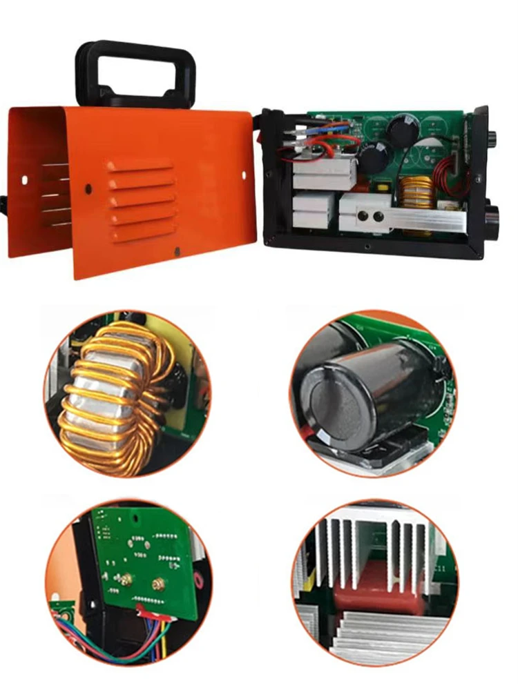 MMA-250 Portable Welding Machine Inverter Arc Electric Welder Current Adjustable Compact Welding Machine With Tools Storage Box