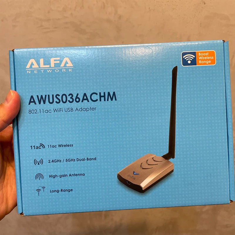 正規品新作 ALFA AWUS036ACH 無線LAN USBアダプター中古開封済み v8dEn