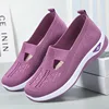 2025 breathable and comfortable single shoes for cross-border middle-aged and elderly mothers, soft soled casual mesh shoes 1