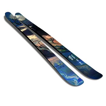 2024 New Season Soft Light Durable Park All Mountain Rail Jib Freestyle Skis Twin Tip Alpine Ski 2