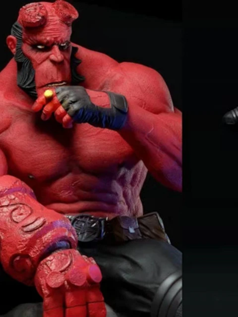 1/16 Die-casting Resin Figure Hellboy Unassembled and Unpainted Model Kit Toys Free Delivery 1