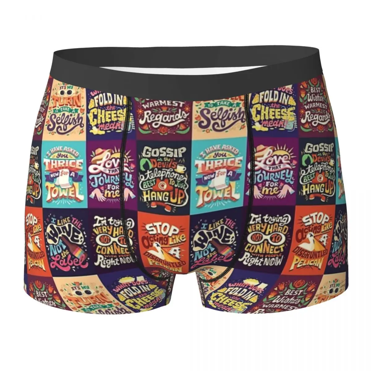 

Boxer Underpants Shorts SC Collage Panties Men Breathable Underwear for Homme Man Boyfriend Gifts Ropa Interior Hombre Slip