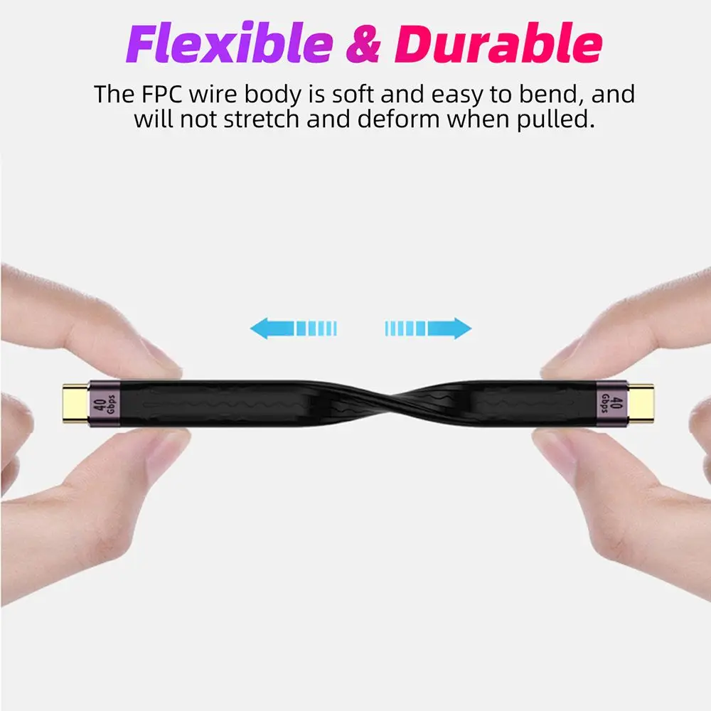 짧은 USB C 케이블, C타입 데이터 코드, C타입 암에서 C타입 수 고속 충전 케이블, 노트북 휴대폰용