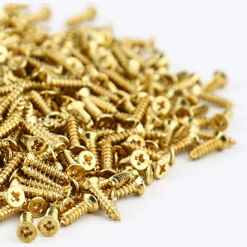 250 Viti Per Legno Testa Piatta In Ottone - #2 X 1/2 Pollici - Foto 6