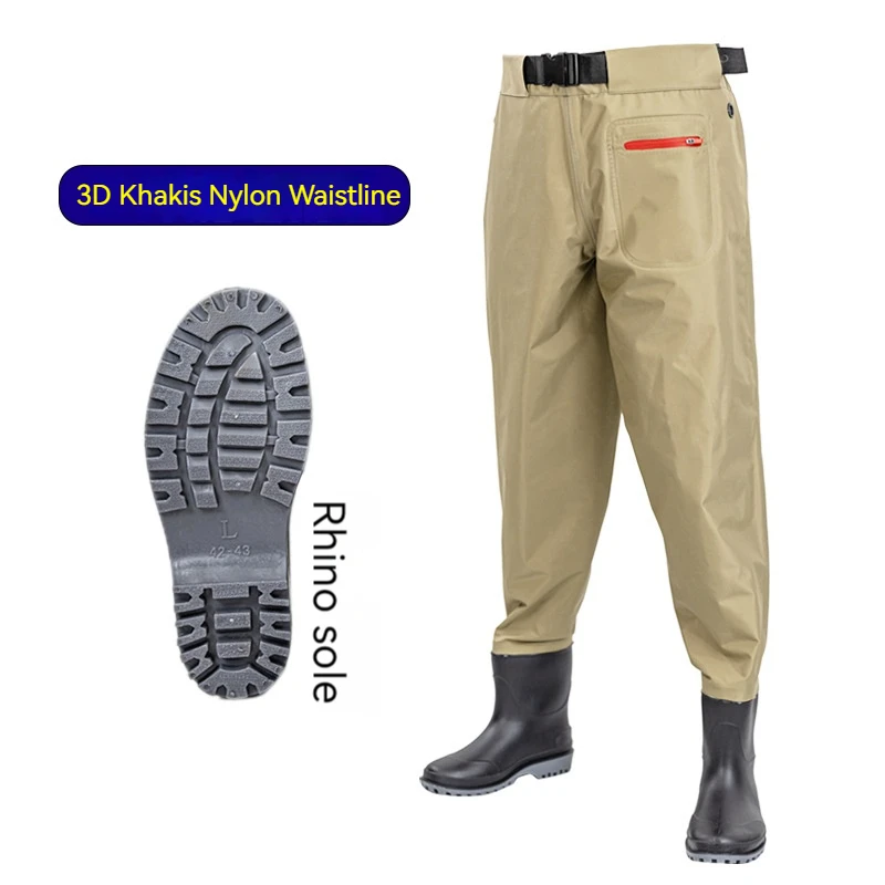 Fishing Apparel Nylon Half Fishing Launching Pants One-piece Catching Pants  Rain Pants Wading Pants Ny Launching Suit