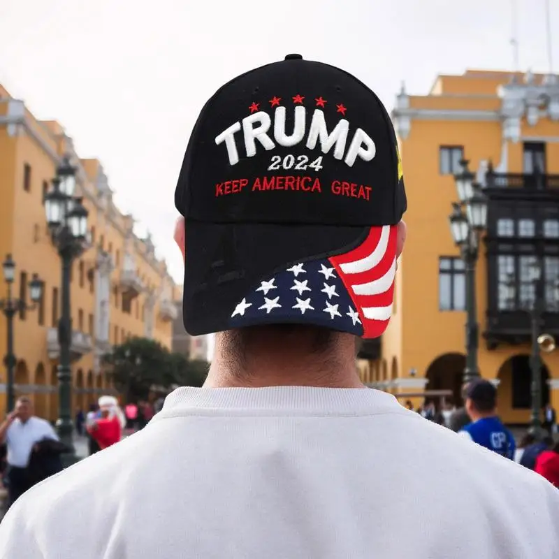 United States Trump Presidential Election hat Trump Hat Baseball cap 3D Embroidery Camouflage Donald Baseball cap