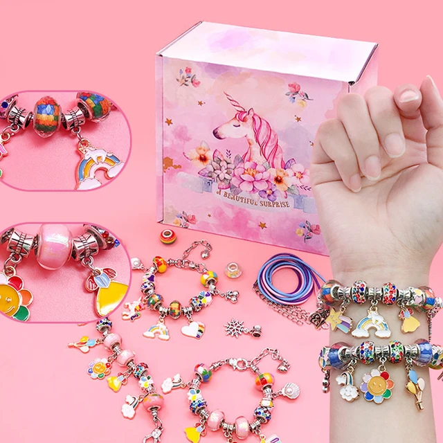  Charm Bracelet Making Kit for Girls, DIY Jewelry