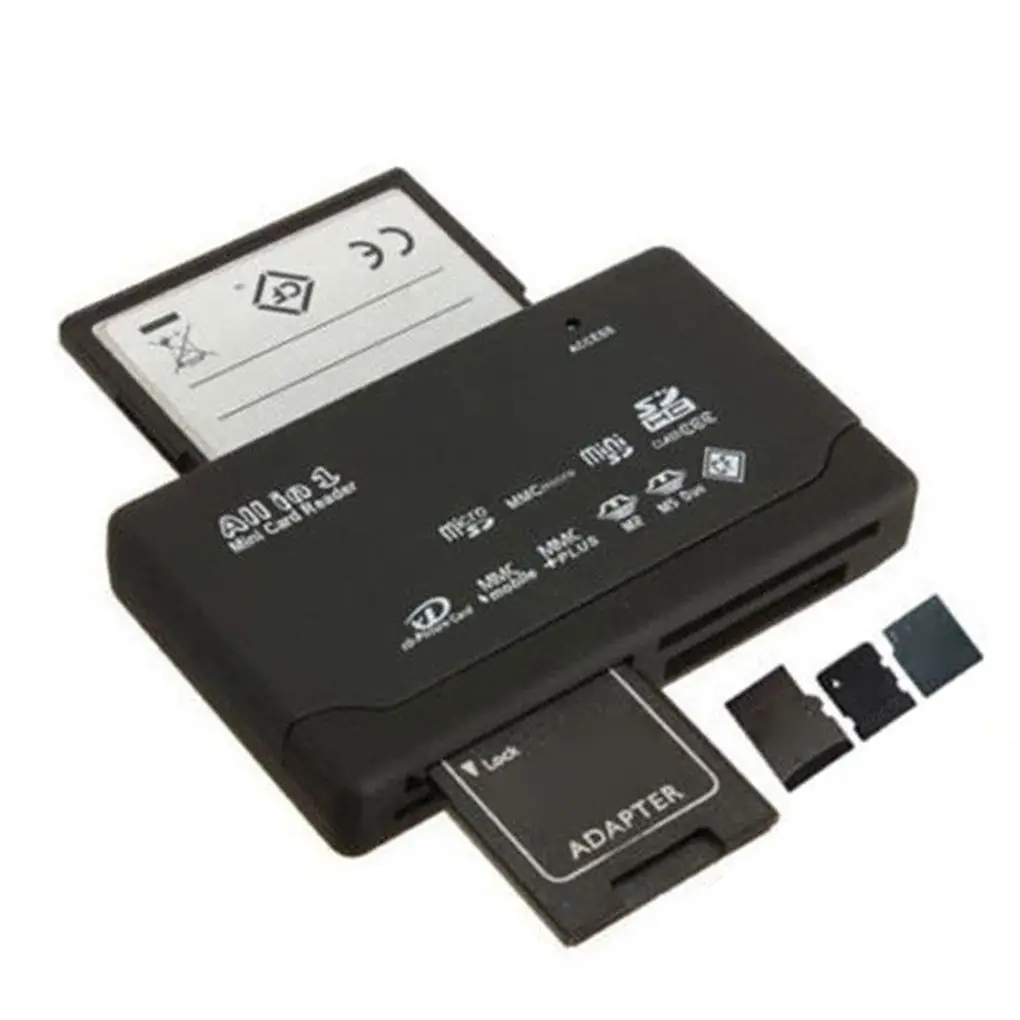 Alle In Einem Kartenleser USB 2,0 SD Kartenleser Adapter Unterstützung TF CF SD Mini SD SDHC MMC MS XD Neue