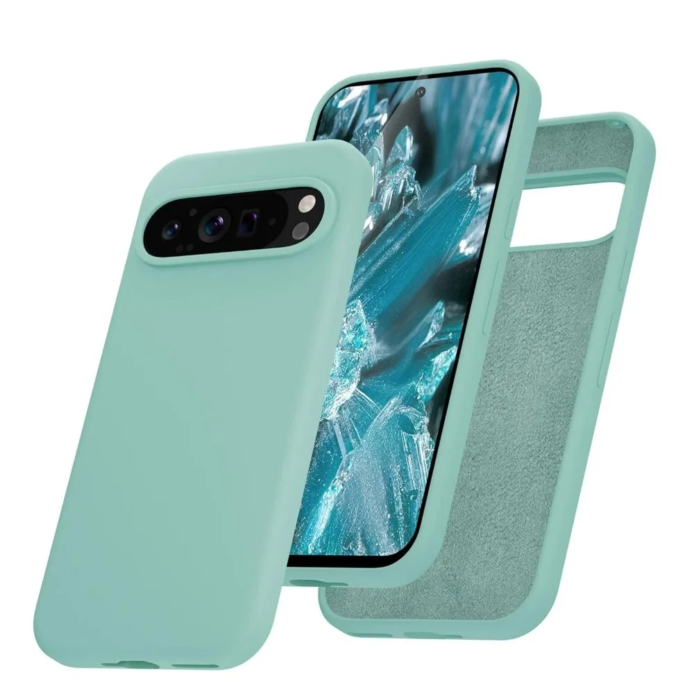 Luxury Liquid Silicone Shockproof Case - Matte Skin Feel, Solid Color, Slim & Soft Design