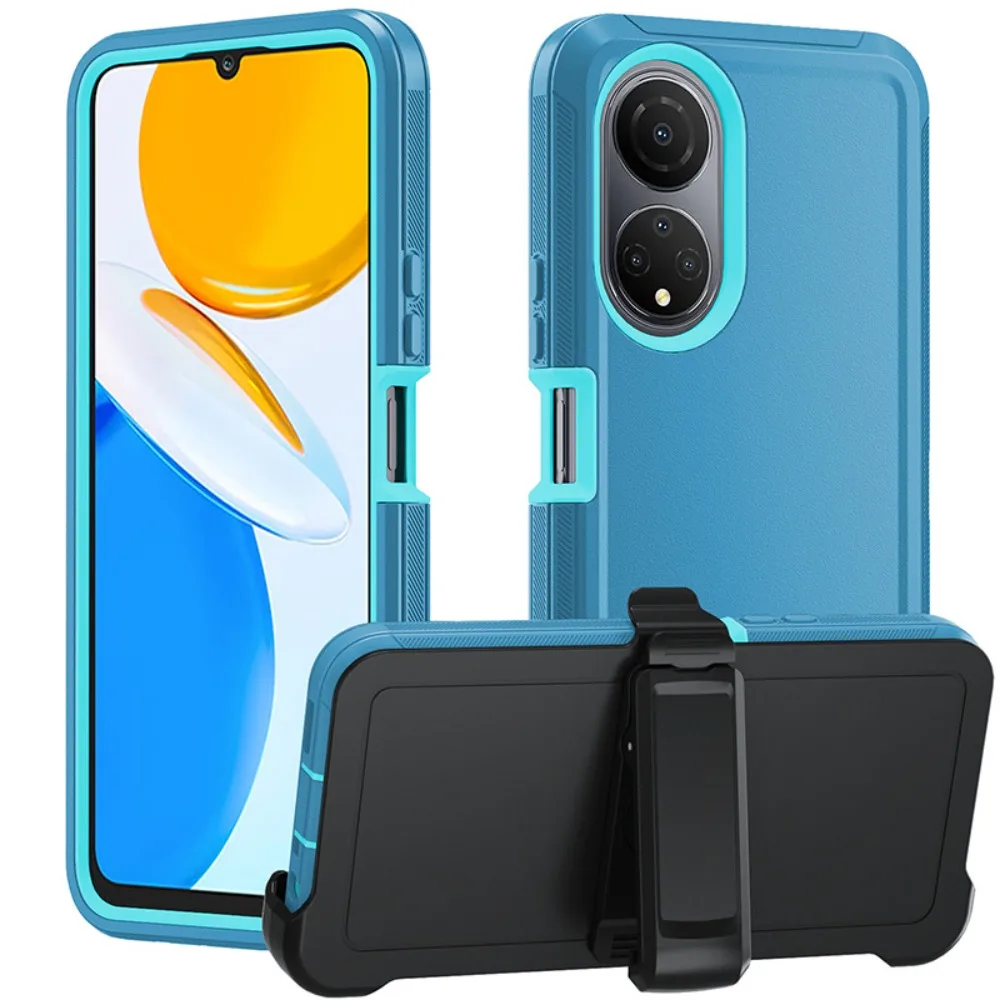 Durable Hybrid Armor Case with Clip and 3-Layer Protection Cover