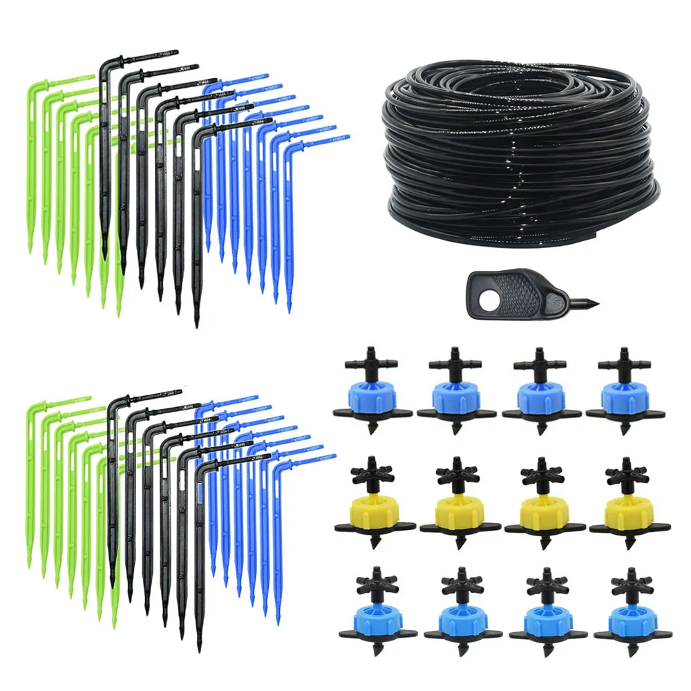 Gewächshaus Topf Curved Pfeil Pipette Micro Drip-System 2L4L8L Druck Entschädigung Tropf 3/5mm 2/4-weg Bewässerung kit