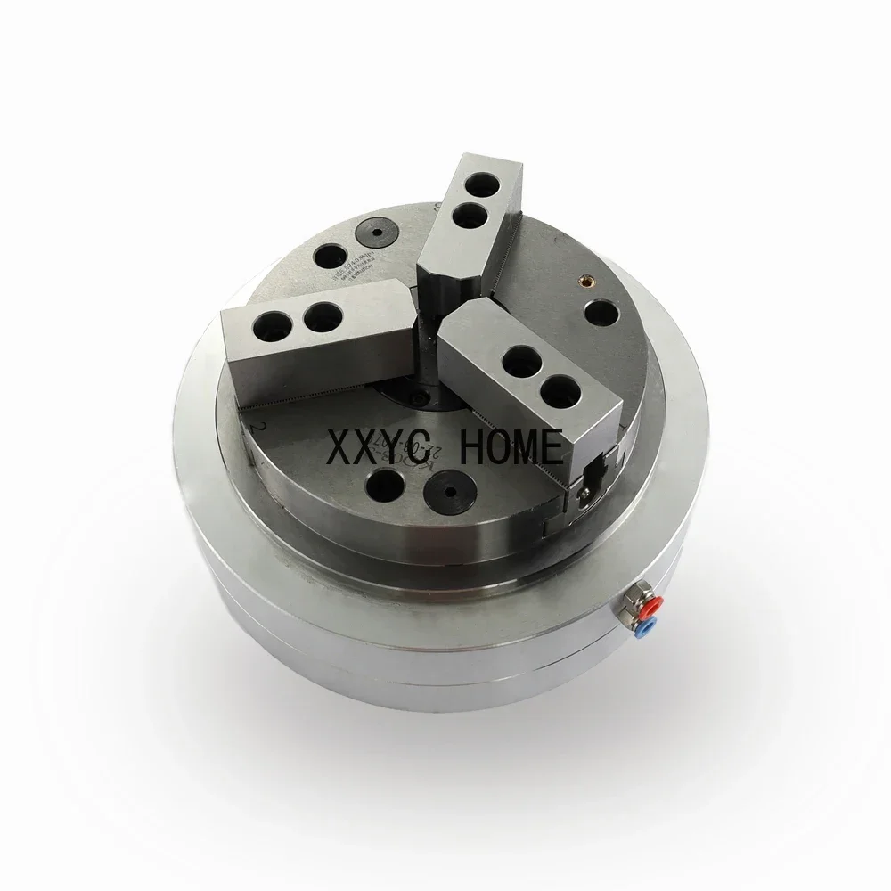 

JIUXJ 4 5 6 8 10 12 16 Inch Rotary Chuck Front Mounted 3-Jaw 3Jaw 3 Jaw Pneumatic Lathe Chuck