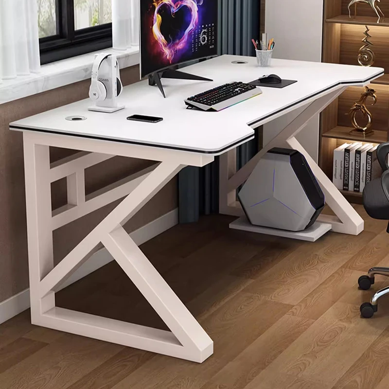 

Monitor Shelf Computer Desks White Standing Executive Study Gaming Desk Conference Student Mesa De Escritorio Modern Furniture