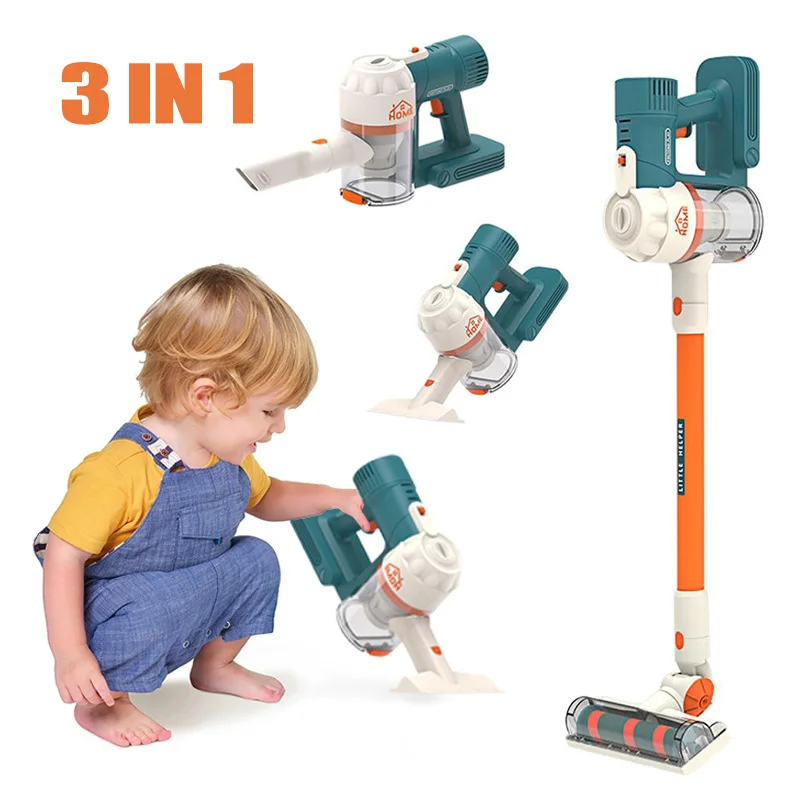 Mini Vacuum Cleaner Cleaning Toys Vacuum Cleaner Toy Children Pretend Play Toys Kids Electric Vacuum Cleaner