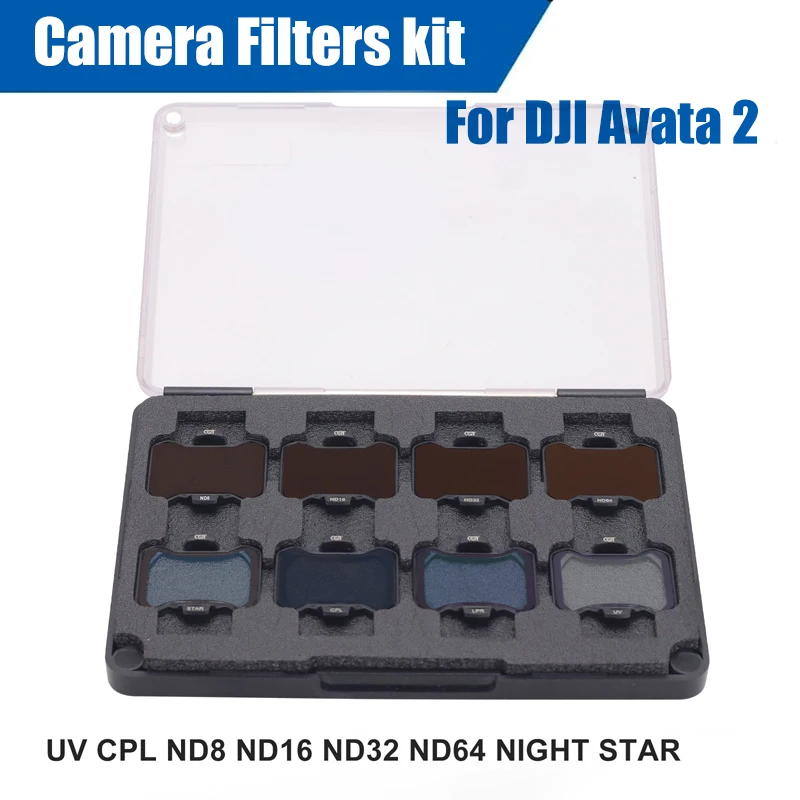 Lens Filter For DJI Avata 2 CPL/ND8/16/32/256 Filter Gimbal Protector Camera Filters Kit for DJI Avata 2