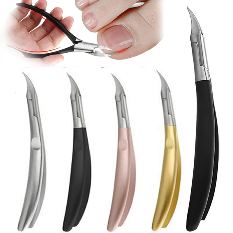 Paronychia Improved Stainless Steel Nail Clippers Trimmer Ingrown Pedicure Care Professional Cutter Nipper Tools Feet Toenail 4pcs ногтей искусства cuticle spoon pusher nipper cutter trimmer маникюр уход инструменты