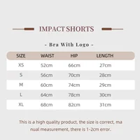 Impact Shorts with Logo 4.5'' Low Waist Seamless Yoga Shorts Scrunch Bum Gym Shorts Workout Biker Short Stretch Fitness Short 2