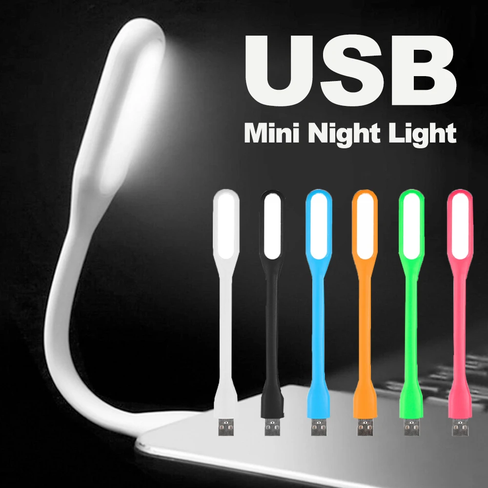 

Bendable Book Lights Portable Mini LED Lamp USB Night Light Protection Eyes Power Bank Laptop Notebook Computer Reading Lamps
